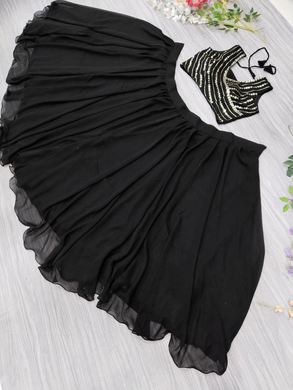 Beautiful Party Wear Latest Lehenga Blouse