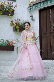Party Wear Beautiful Lehenga Choli With Thread & Zari work