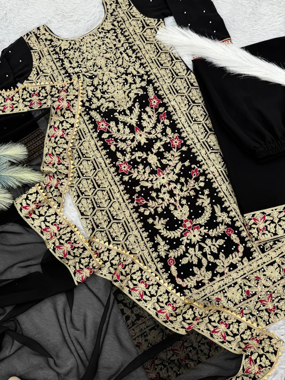 Party Wear Beautiful Top-Bottom And Fancy Dupatta