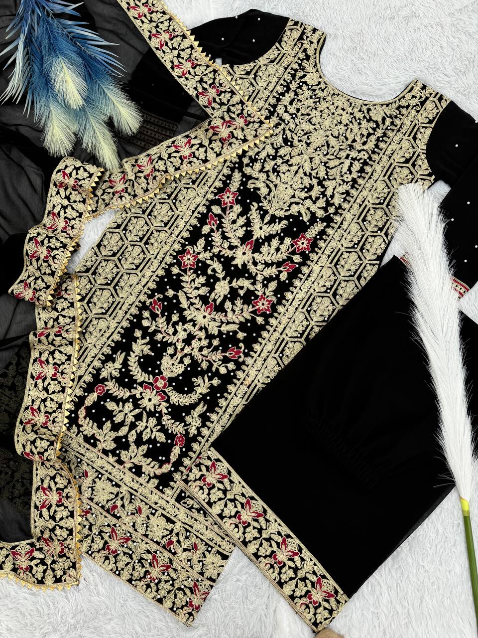 Party Wear Beautiful Top-Bottom And Fancy Dupatta