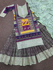 Party Wear Suit Set With Heavy Embroidery Sequence Work