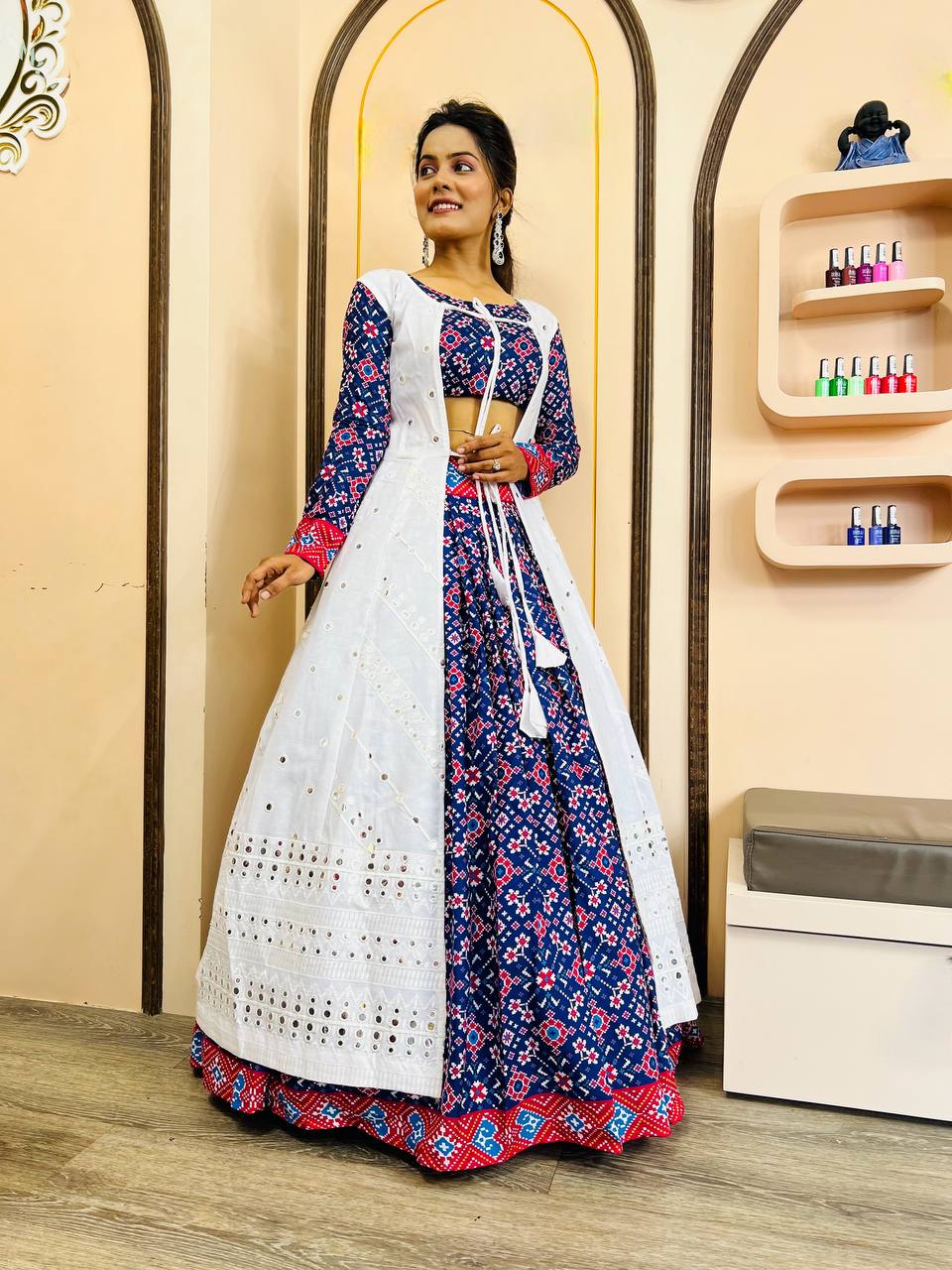 Party Wear Beautiful Lehenga Choli And Koti