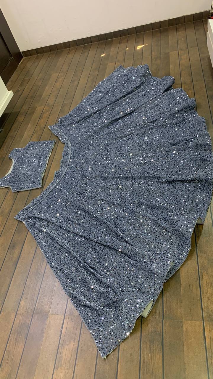 Party Wear Designer Lehenga Choli With Sequence Work All Over