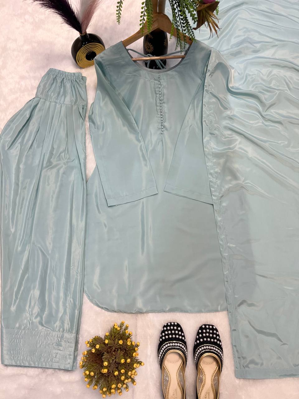 Designer Party Wear Look top With Bottom And Fancy Dupatta