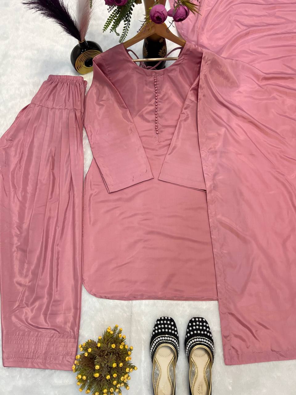 Designer Party Wear Look top With Bottom And Fancy Dupatta