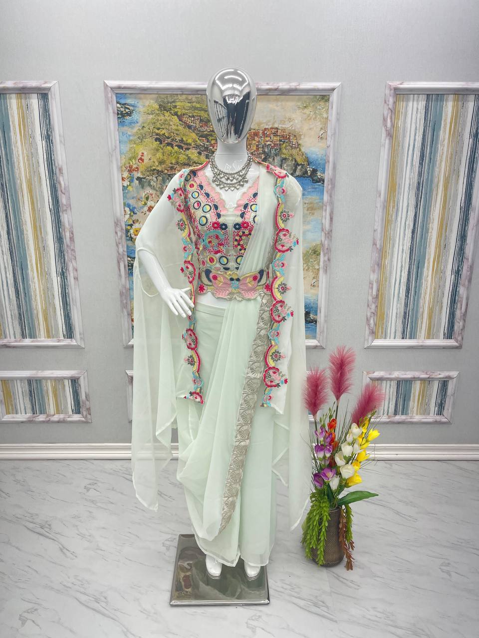 Party Wear Look Fancy Four Piece Set