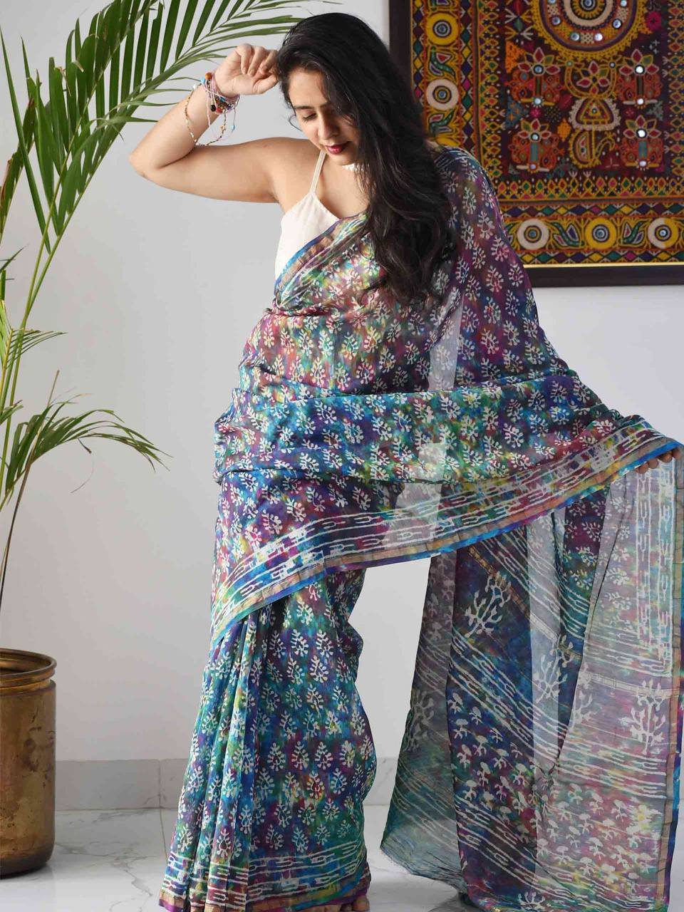 Designer Saree With Beautiful Digital Print