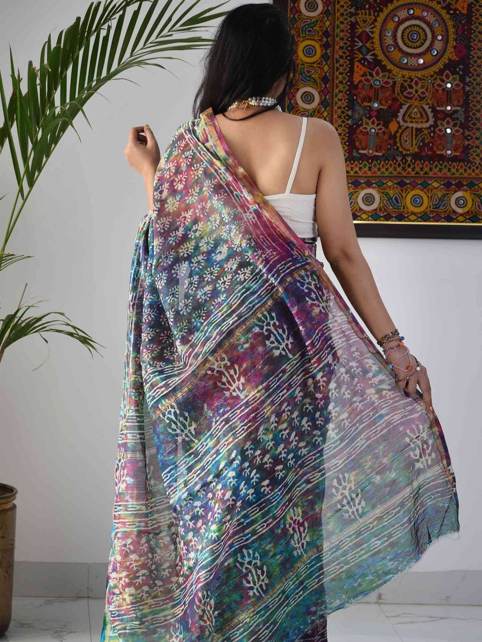 Designer Saree With Beautiful Digital Print