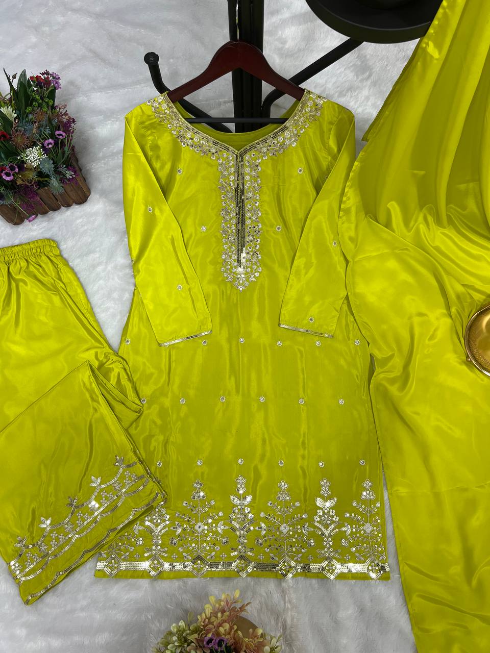 Party Wear Designer Top-Bottom And Beautiful Dupatta