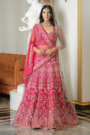 Designer Party Wear Lehenga Choli With Beautiful Multi Thread Work