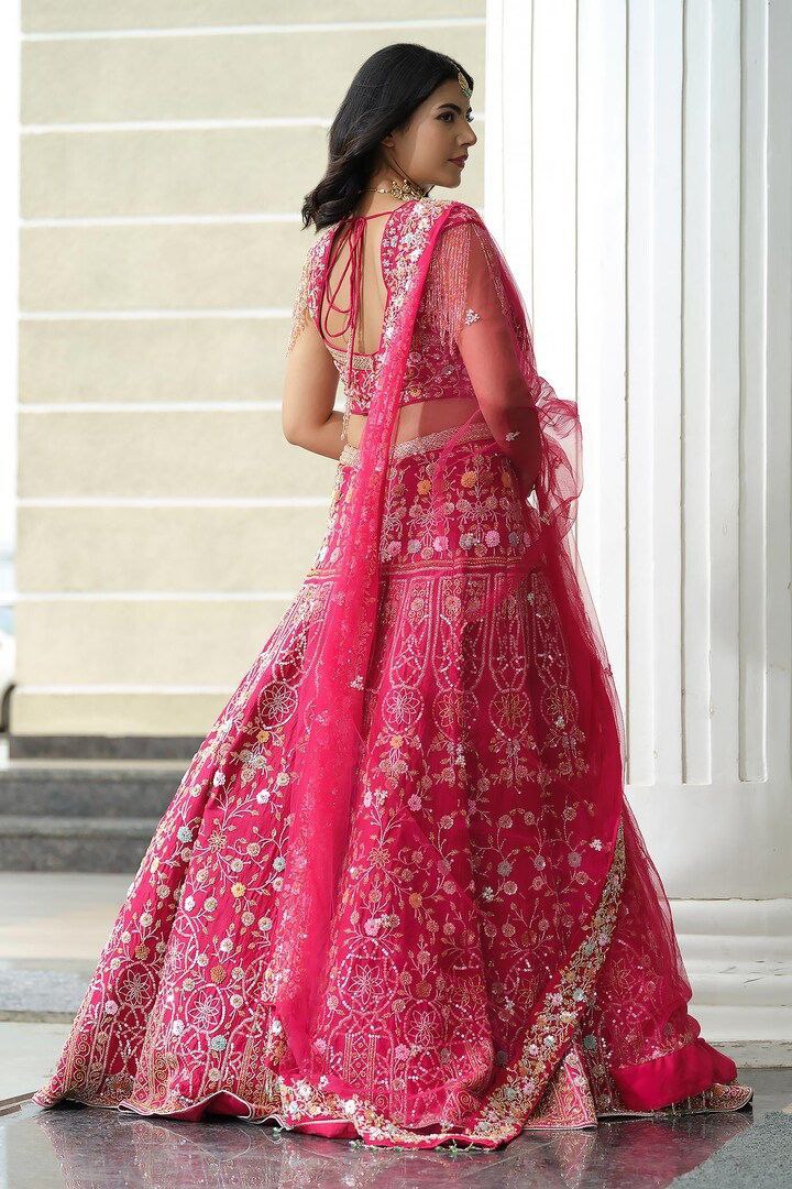 Designer Party Wear Lehenga Choli With Beautiful Multi Thread Work