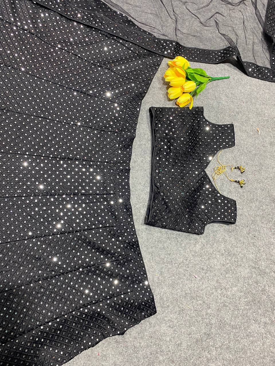 Beautiful Party Wear Lehenga Choli With Zari Work