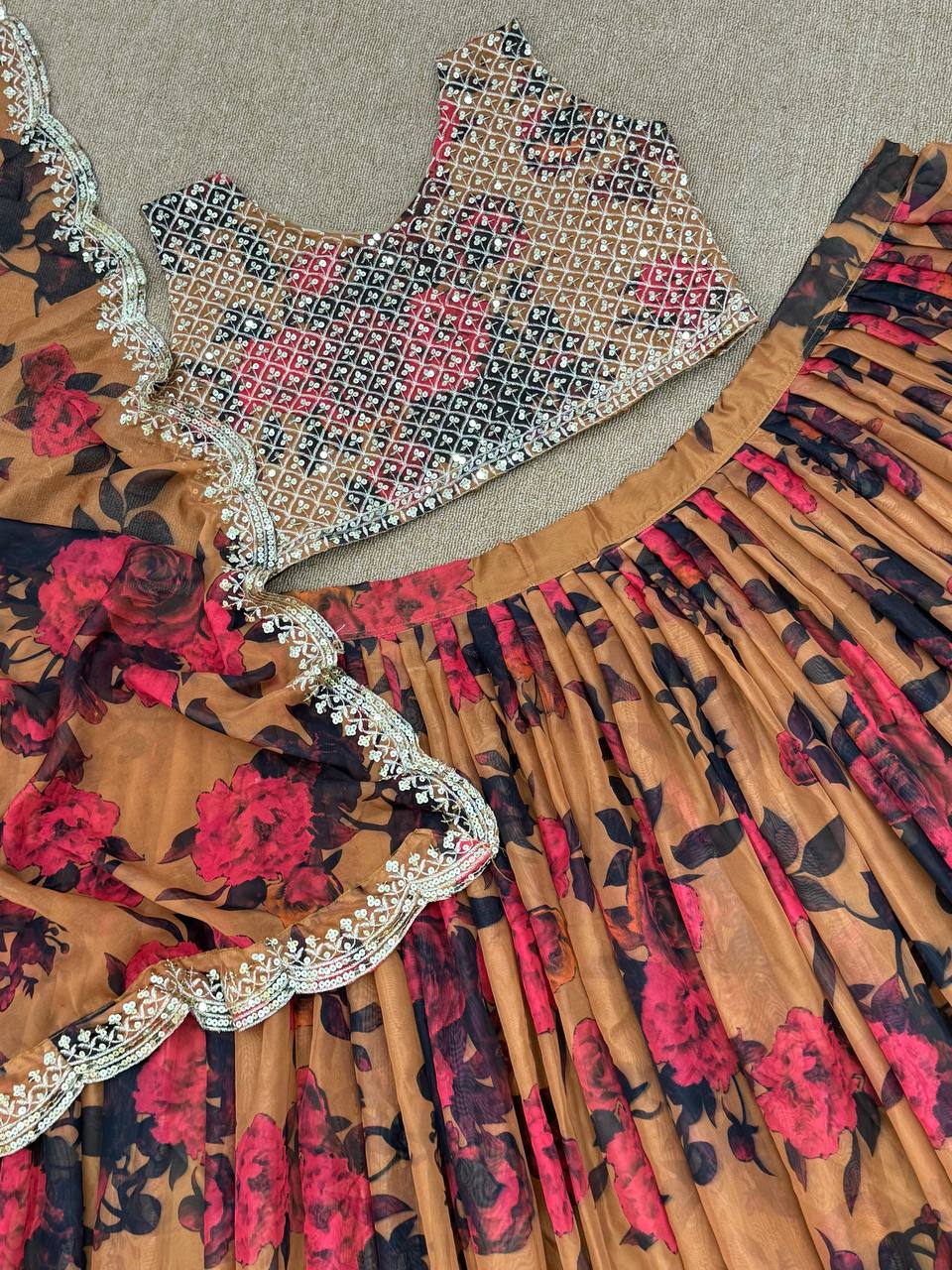 Party Wear Designer Lehenga Choli With Digital Print