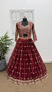 Designer Lehenga Choli With Embroidery Sequence Work
