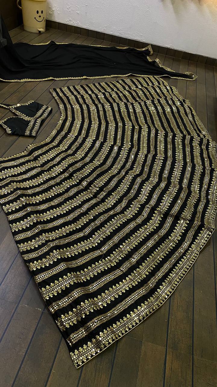 Party Wear Lehenga Choli With Sequence & Dori Work