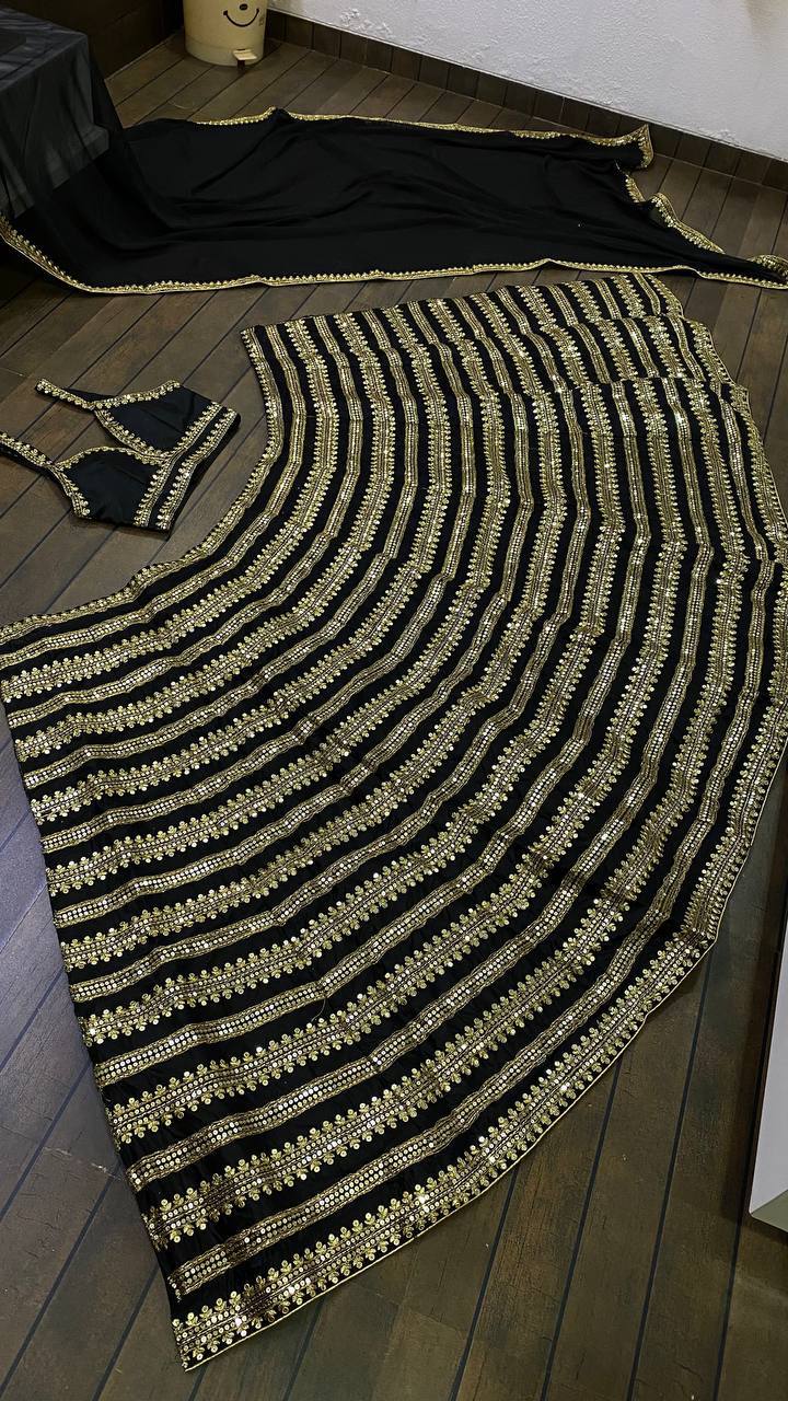 Party Wear Lehenga Choli With Sequence & Dori Work