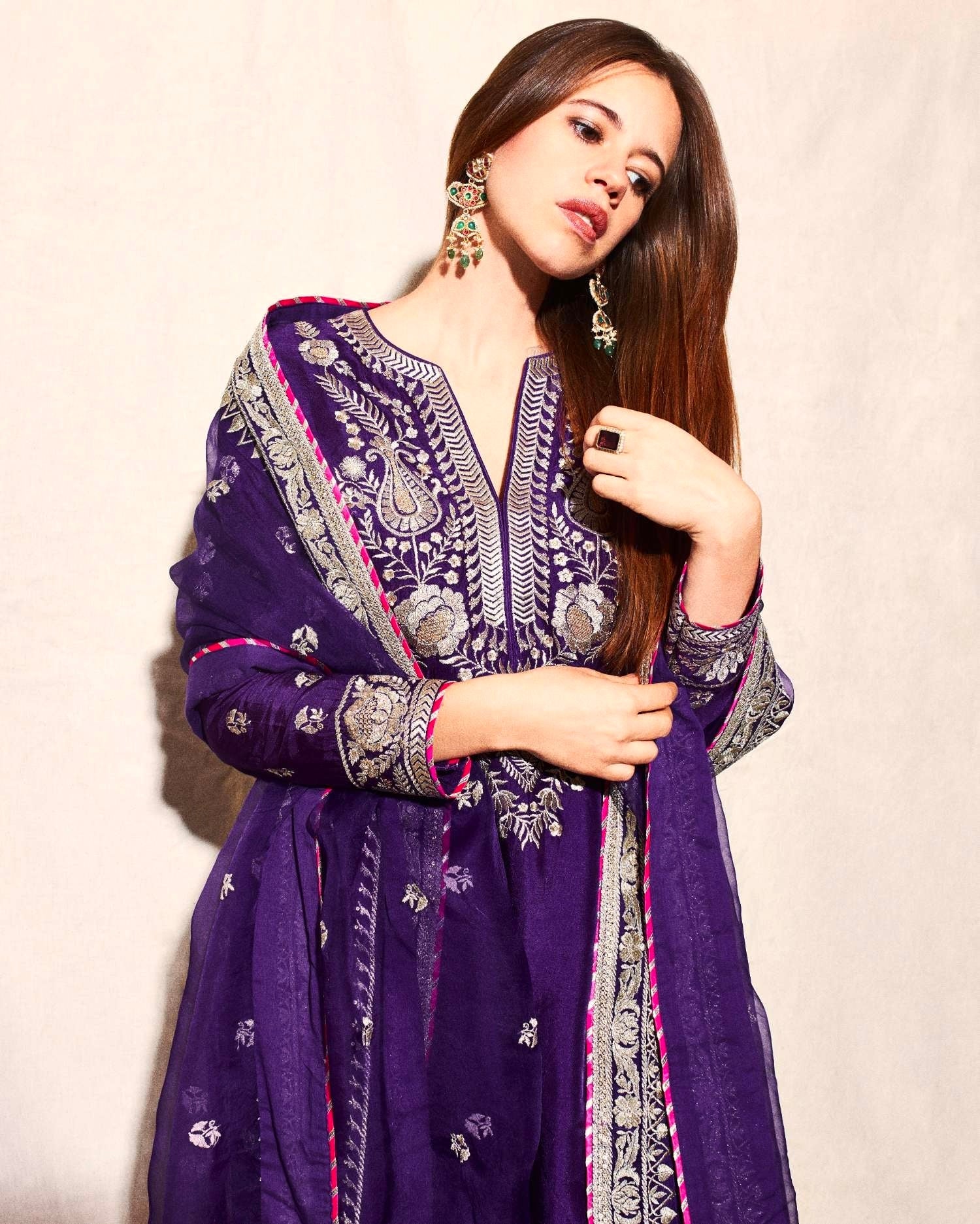 Beautiful Party Wear Suit Bottom And Dupatta With Sequence Embroidered Work
