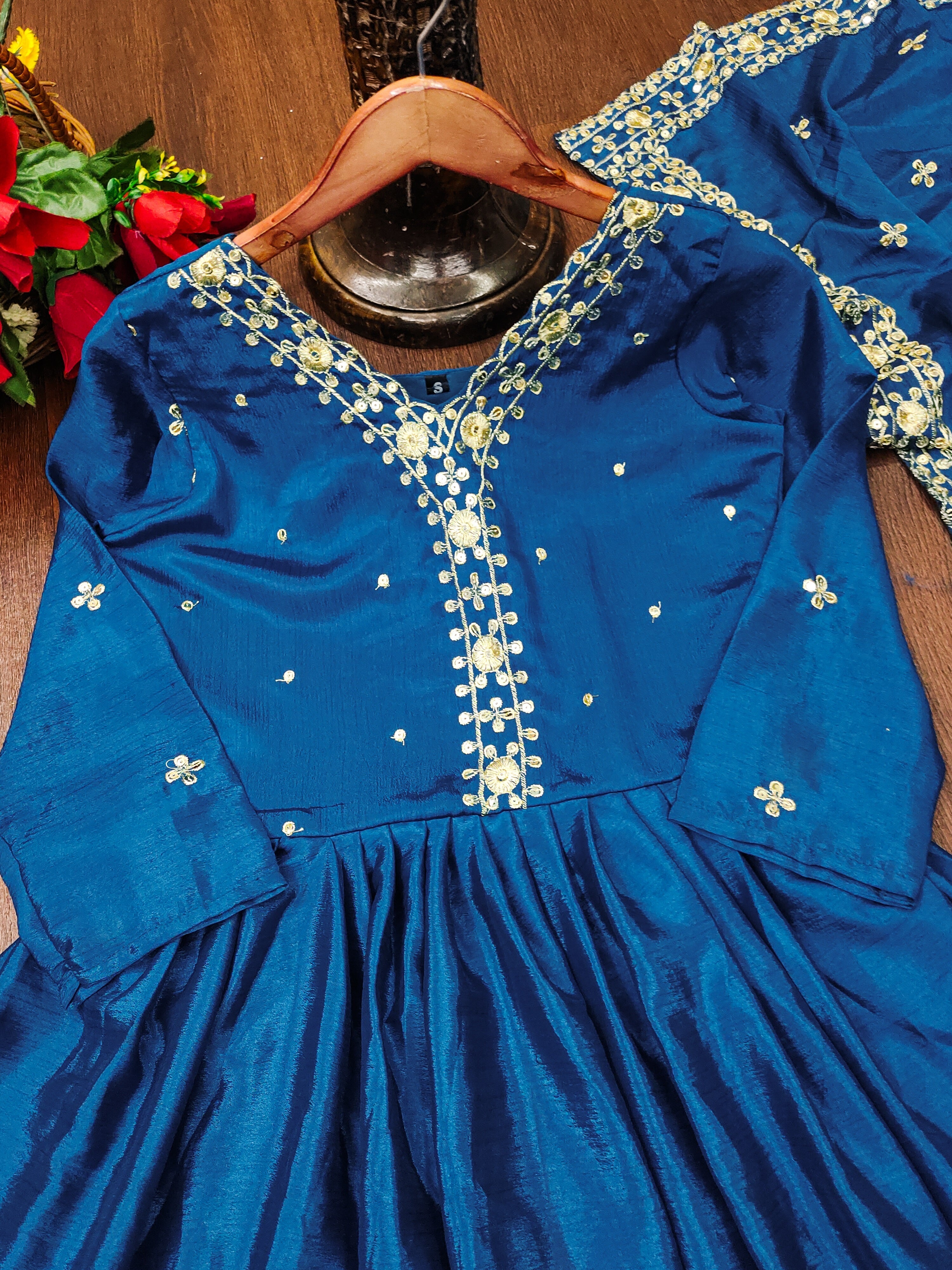 Designer Party Wear Sharara Suit With Sequence Embroidered Work