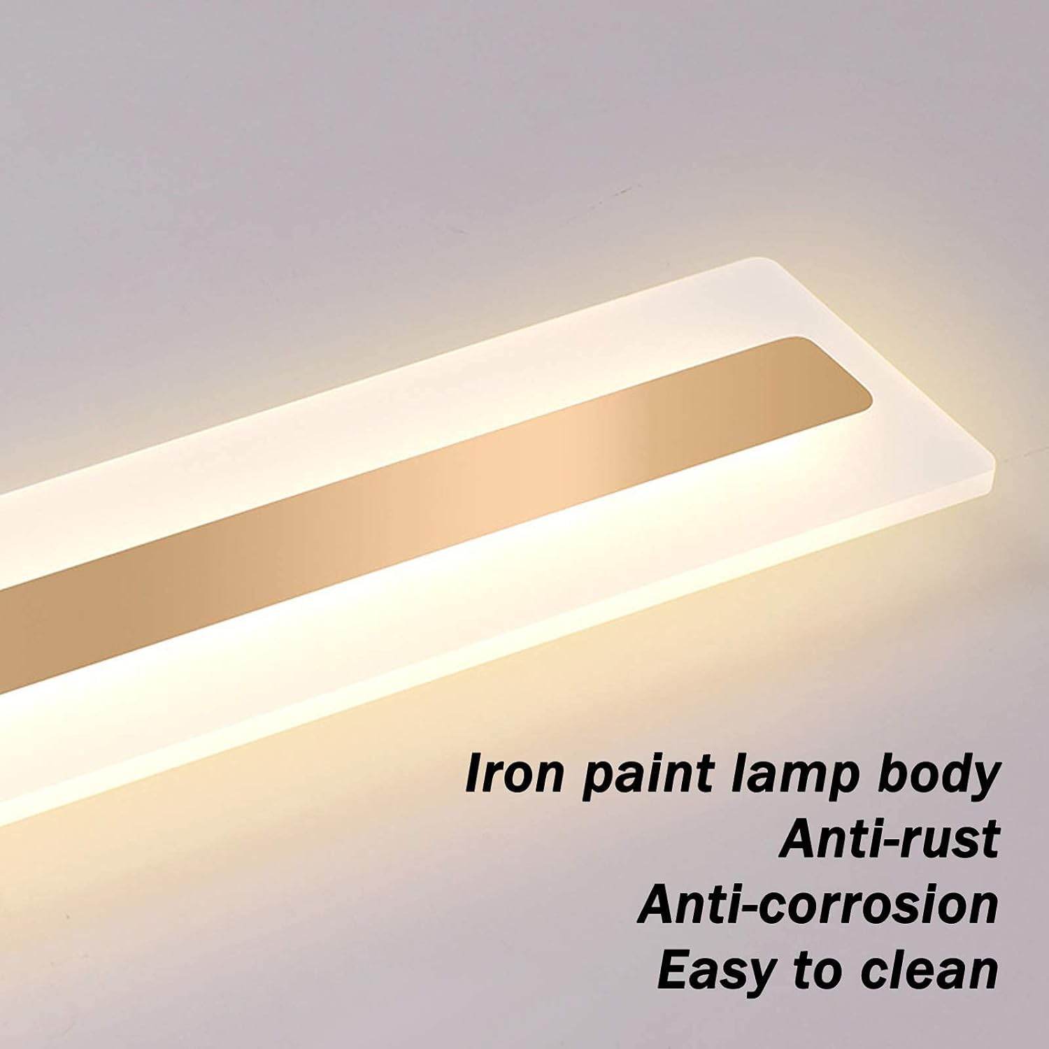 Straight Acrylic Wall Light - 15 Watt