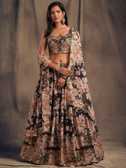 Party Wear Beautiful Lehenga Choli With Printed Work