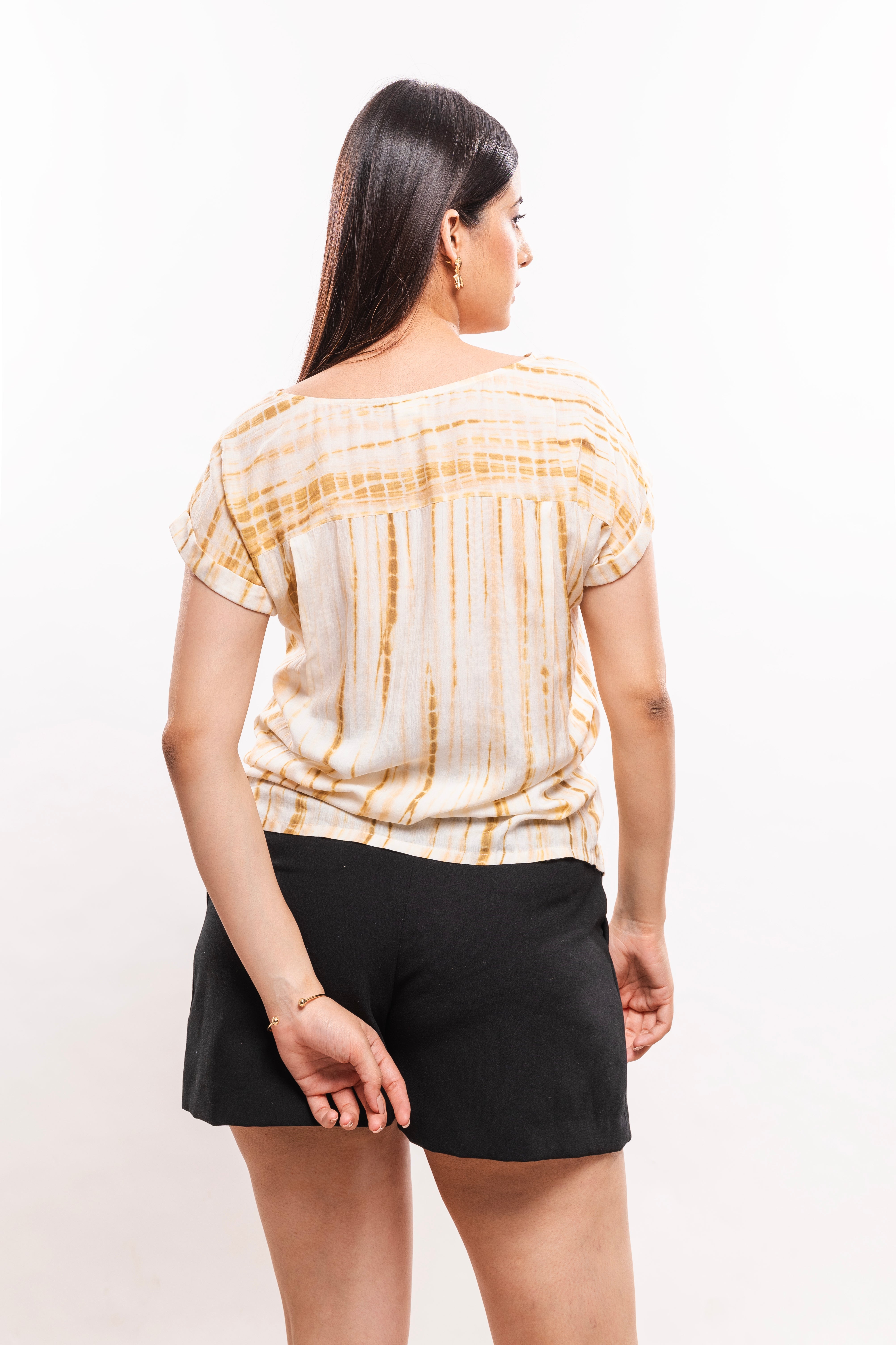 IVORY TYE N DYE TOP