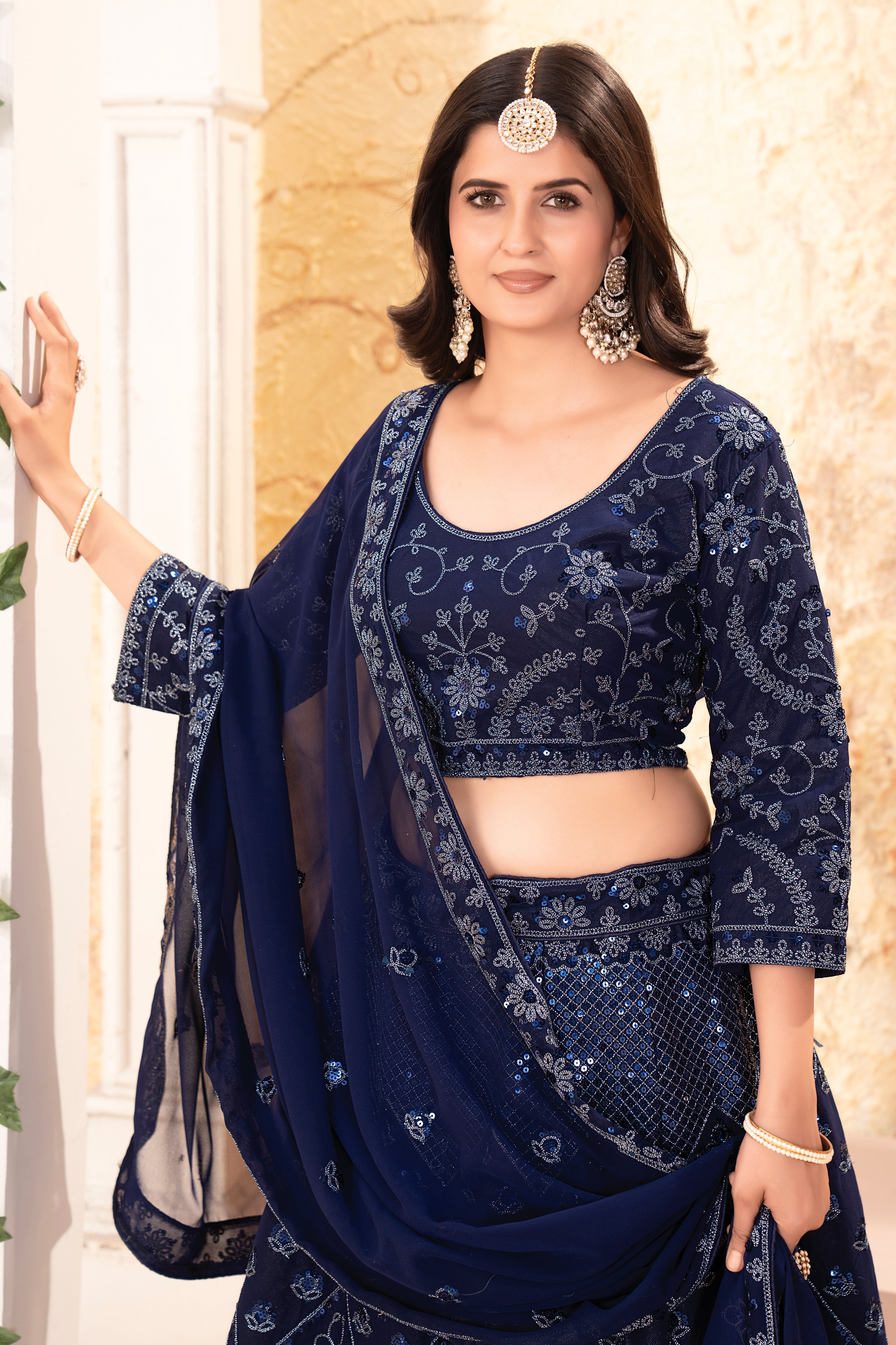 Beautiful Latest Designer Lehenga Choli With Beautiful Embroidery