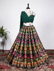 Party Wear Lehenga Choli With Zari Weaving Work