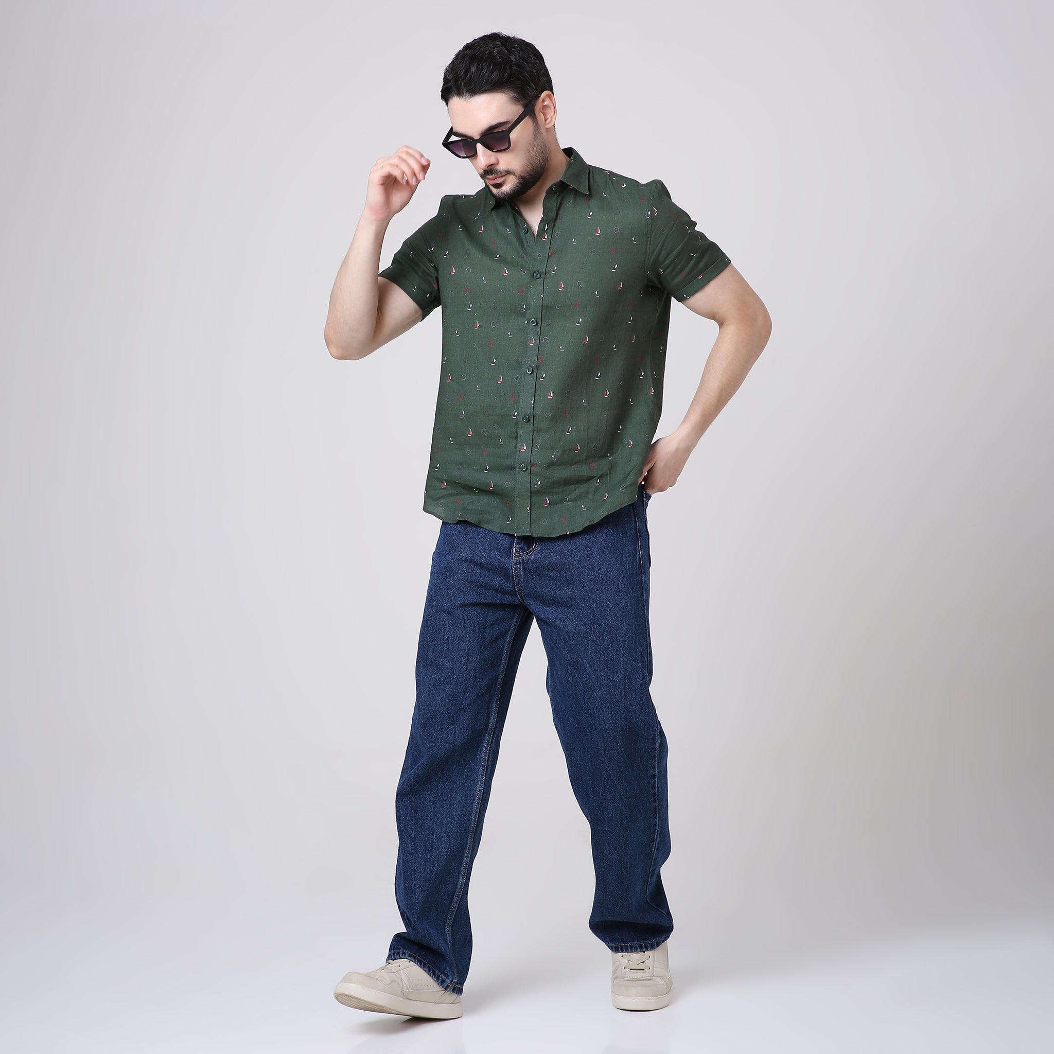 NAUTICAL LINEN SHIRT