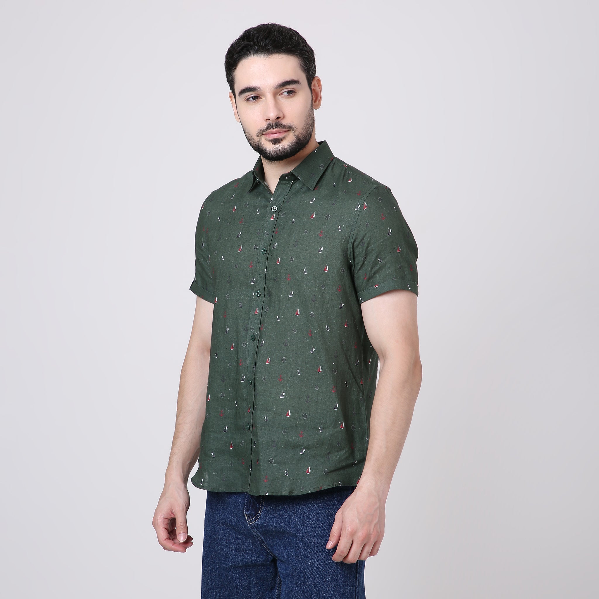 NAUTICAL LINEN SHIRT