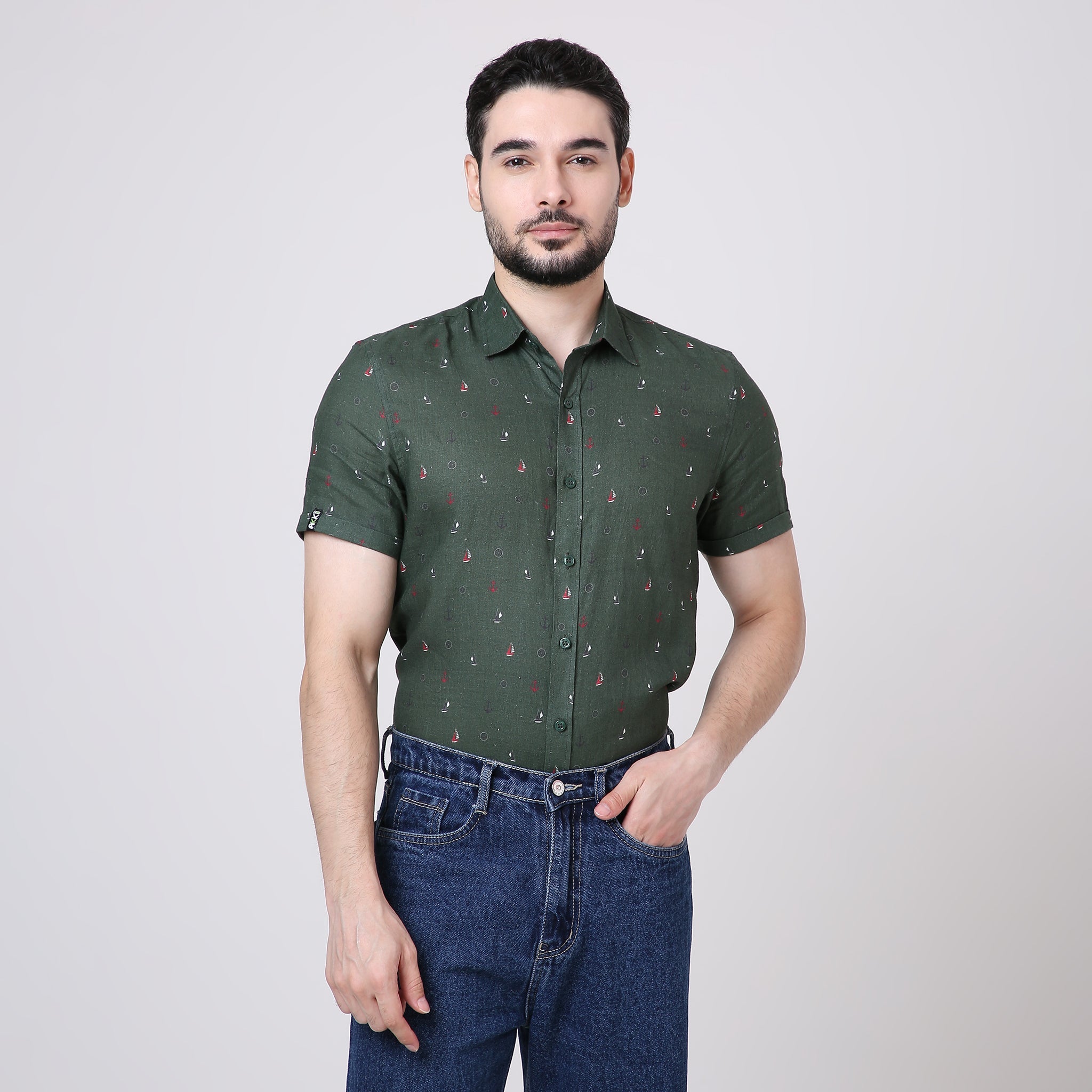 NAUTICAL LINEN SHIRT