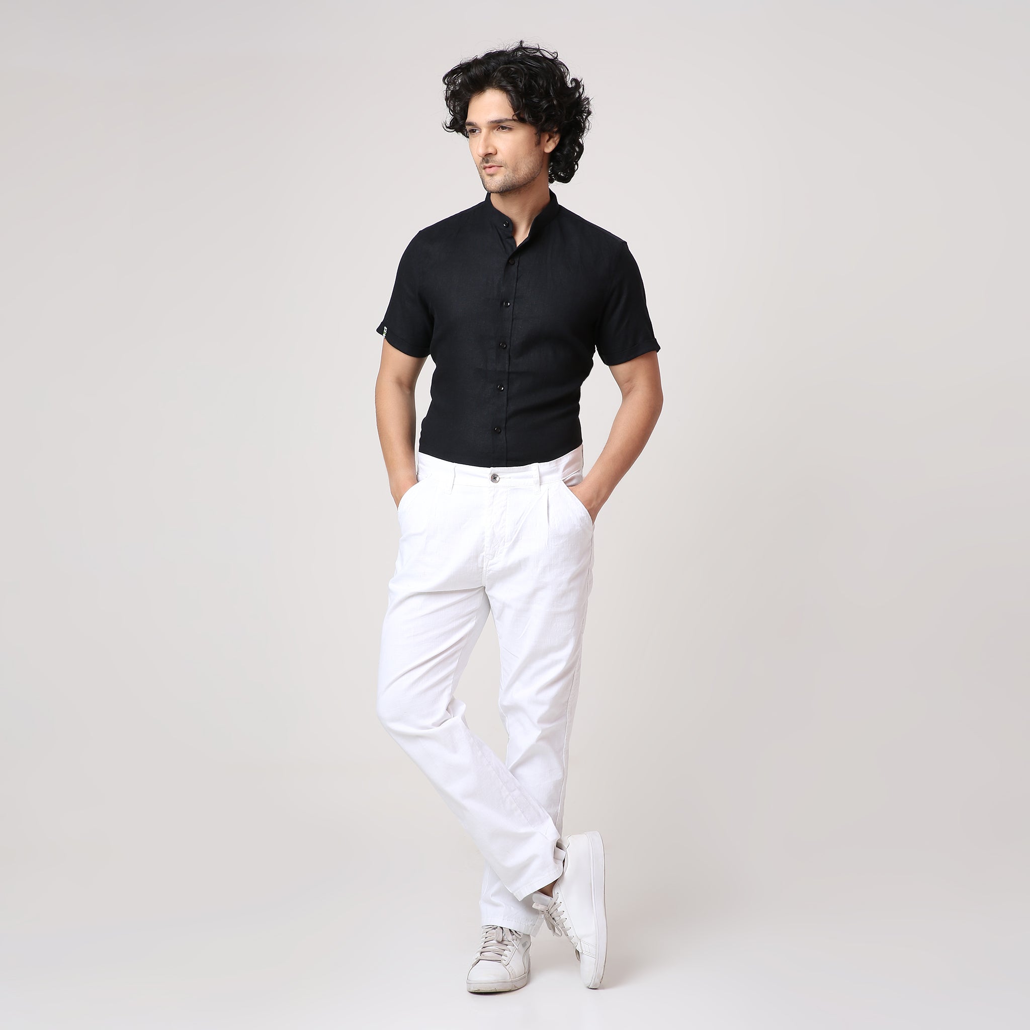 BLACK STAPLE SHIRT