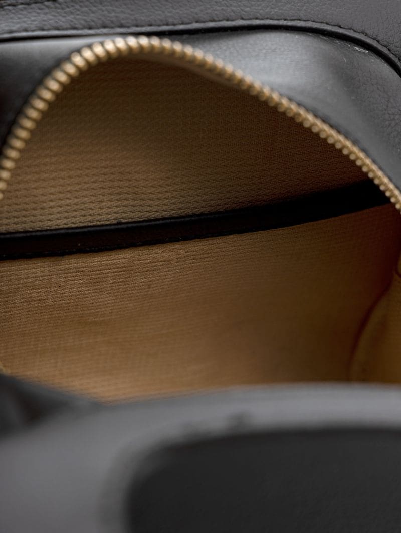 Aphrodite – Black | Embroidered Plant Leather Handbag