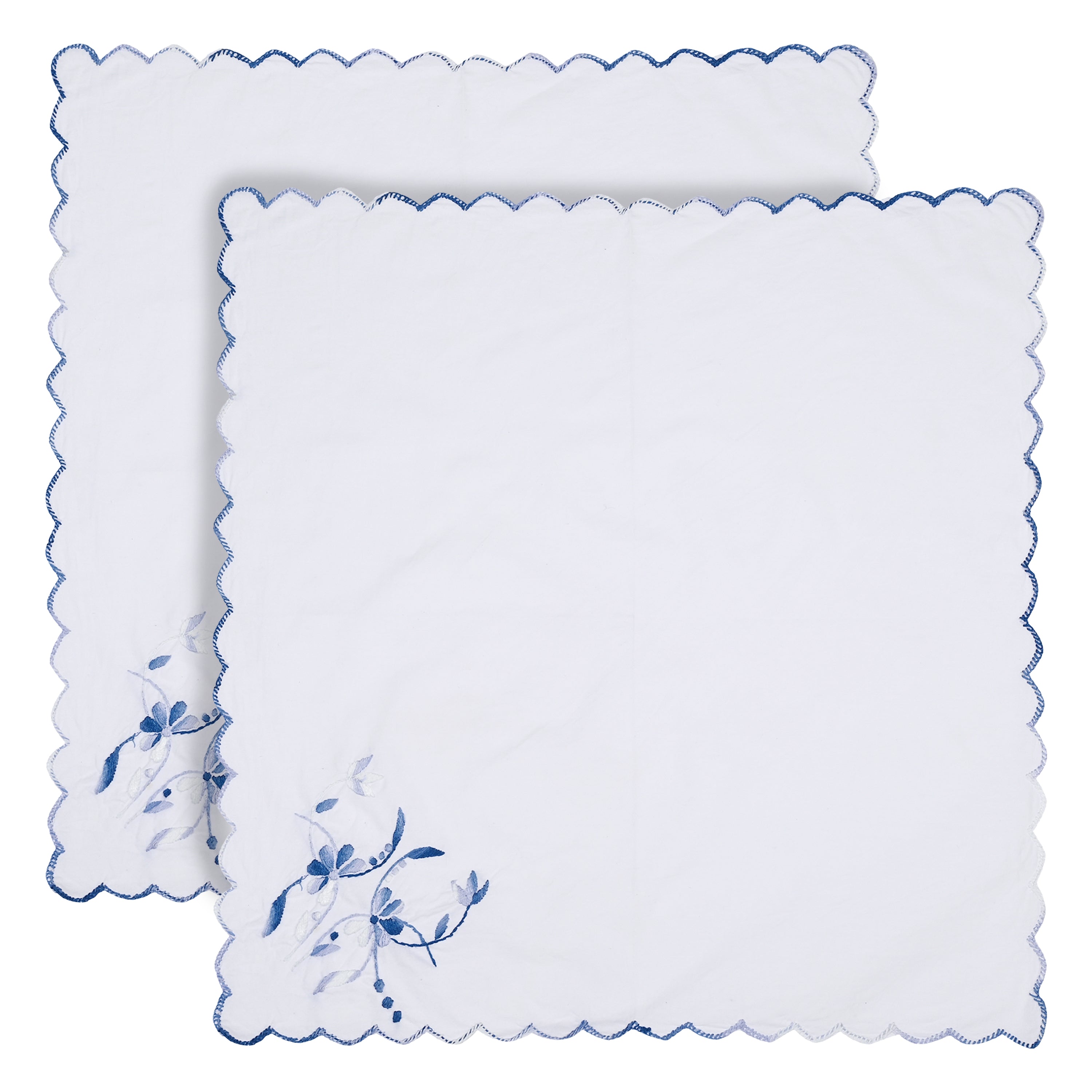 Blue Bengal Embroidery Dinner Napkin