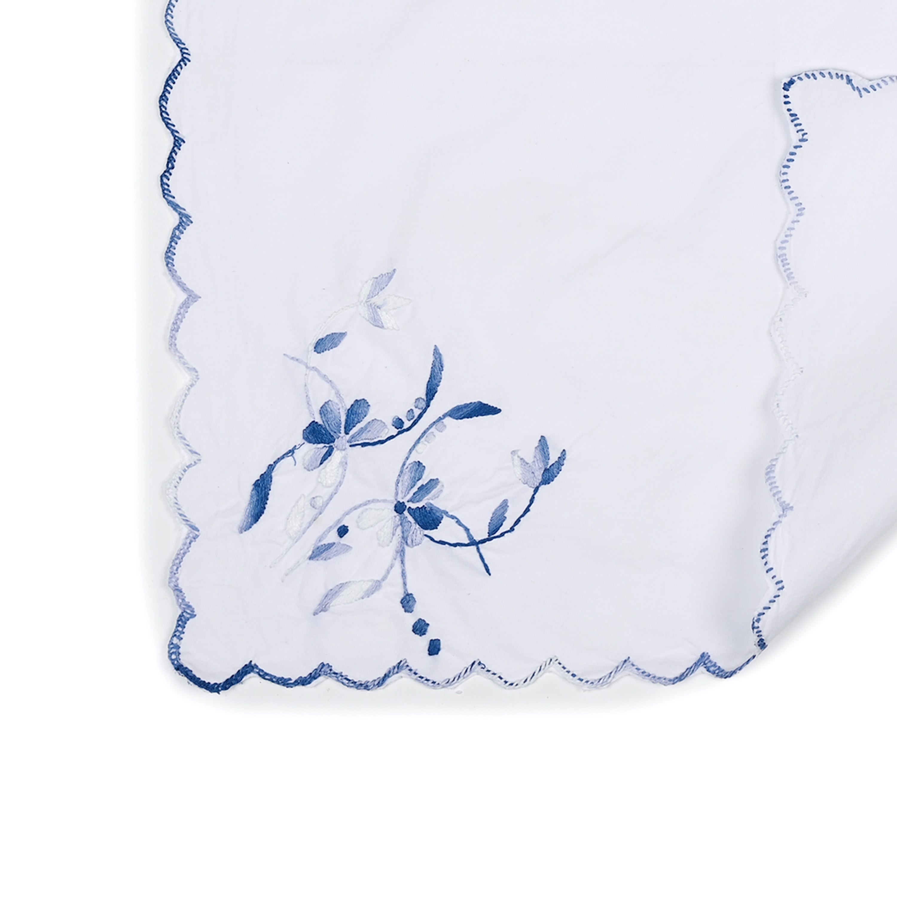 Blue Bengal Embroidery Dinner Napkin