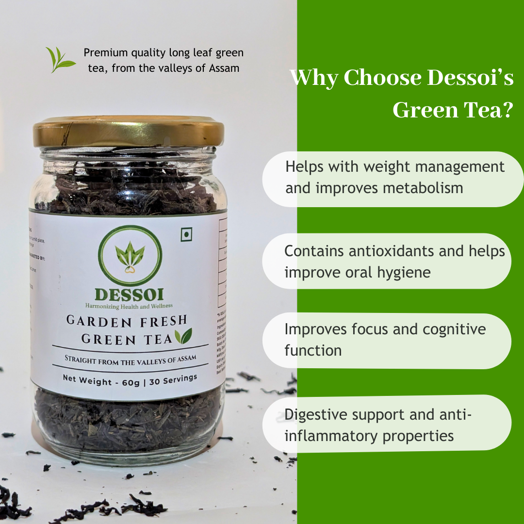 First Flush Green Tea | Has Antioxidants, Improves Metabolism, and Weight Management | 60g