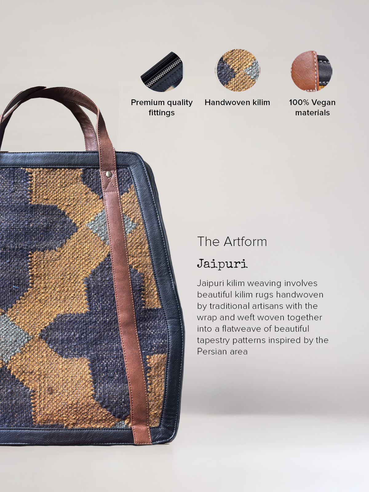 The Jaipuri Structured Tote - Limited Edition ✨