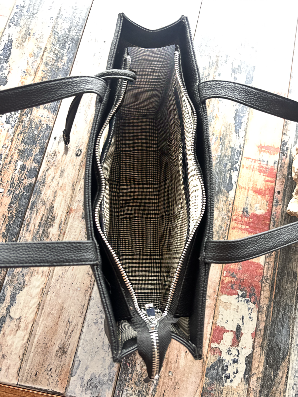 The Urban Ajrakh Tote - Mini - Black