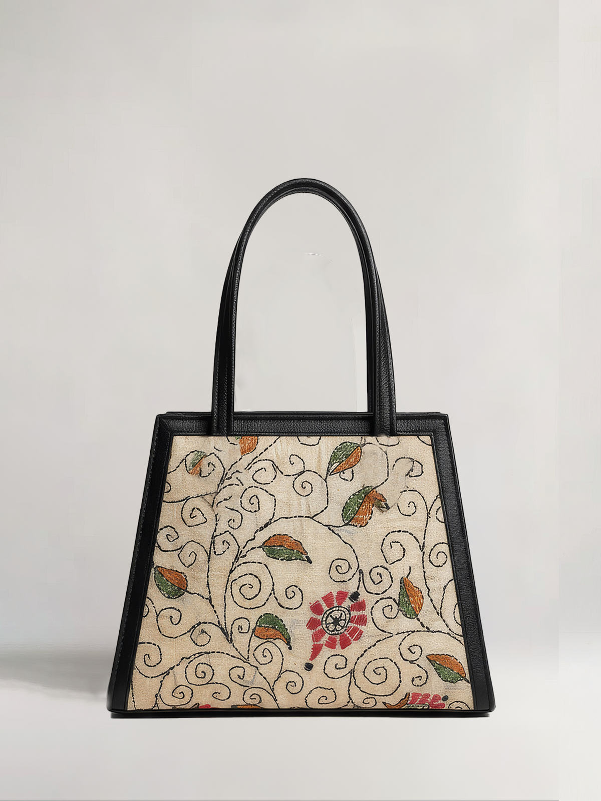 Kantha Festive Bag - Black