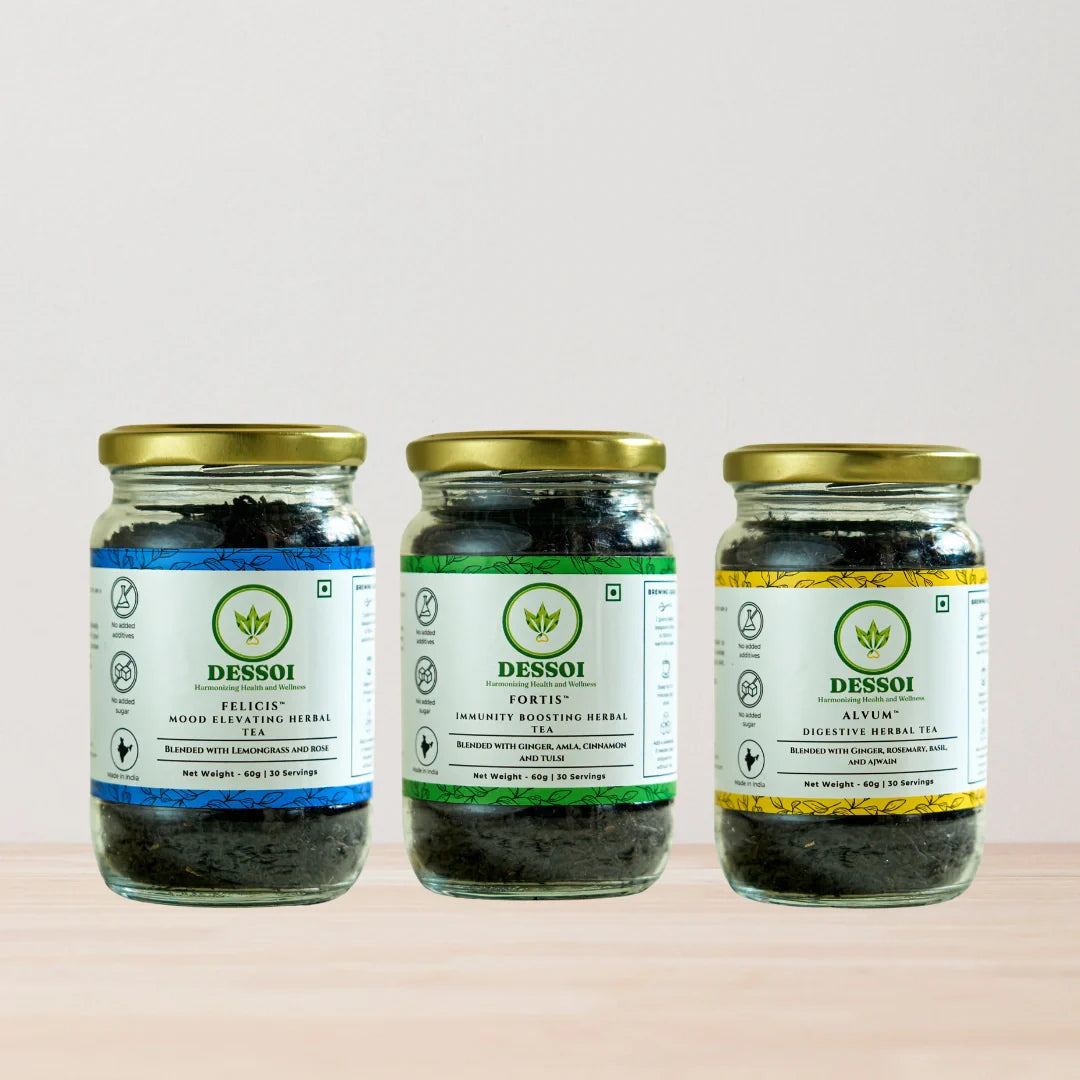 Tea Lover's Combo - Felicis, Alvum and Fortis Herbal Teas | 60g x 3