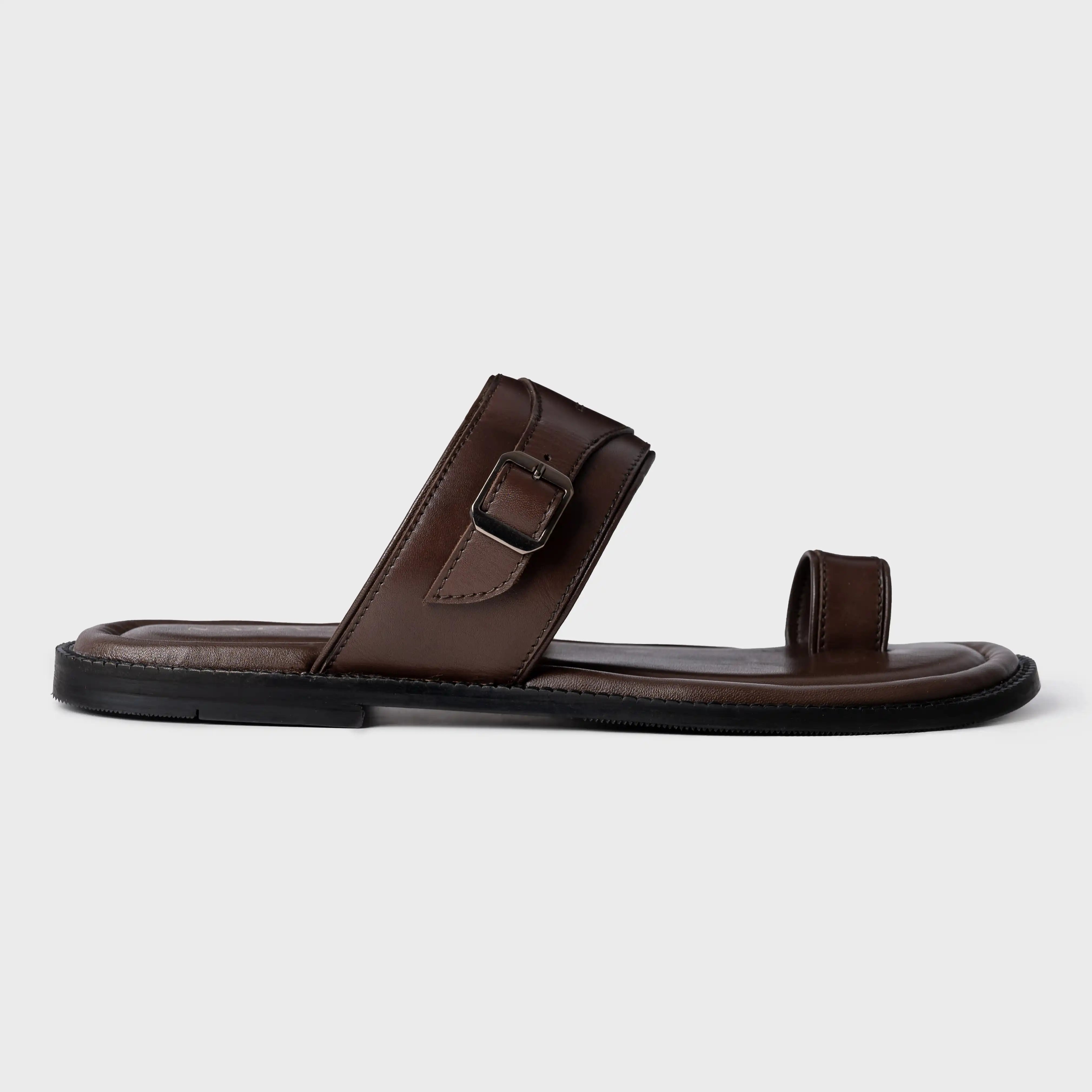Naal Slippers | Choco Brown Leather
