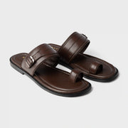 Naal Slippers | Choco Brown Leather