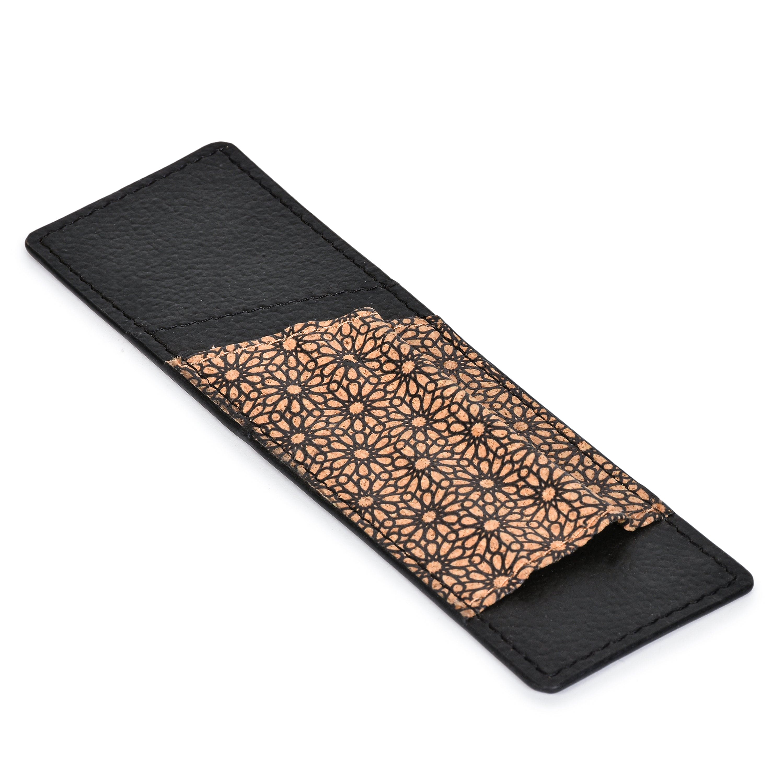 Handcrafted, Vegan Leather Pen Holder - Black