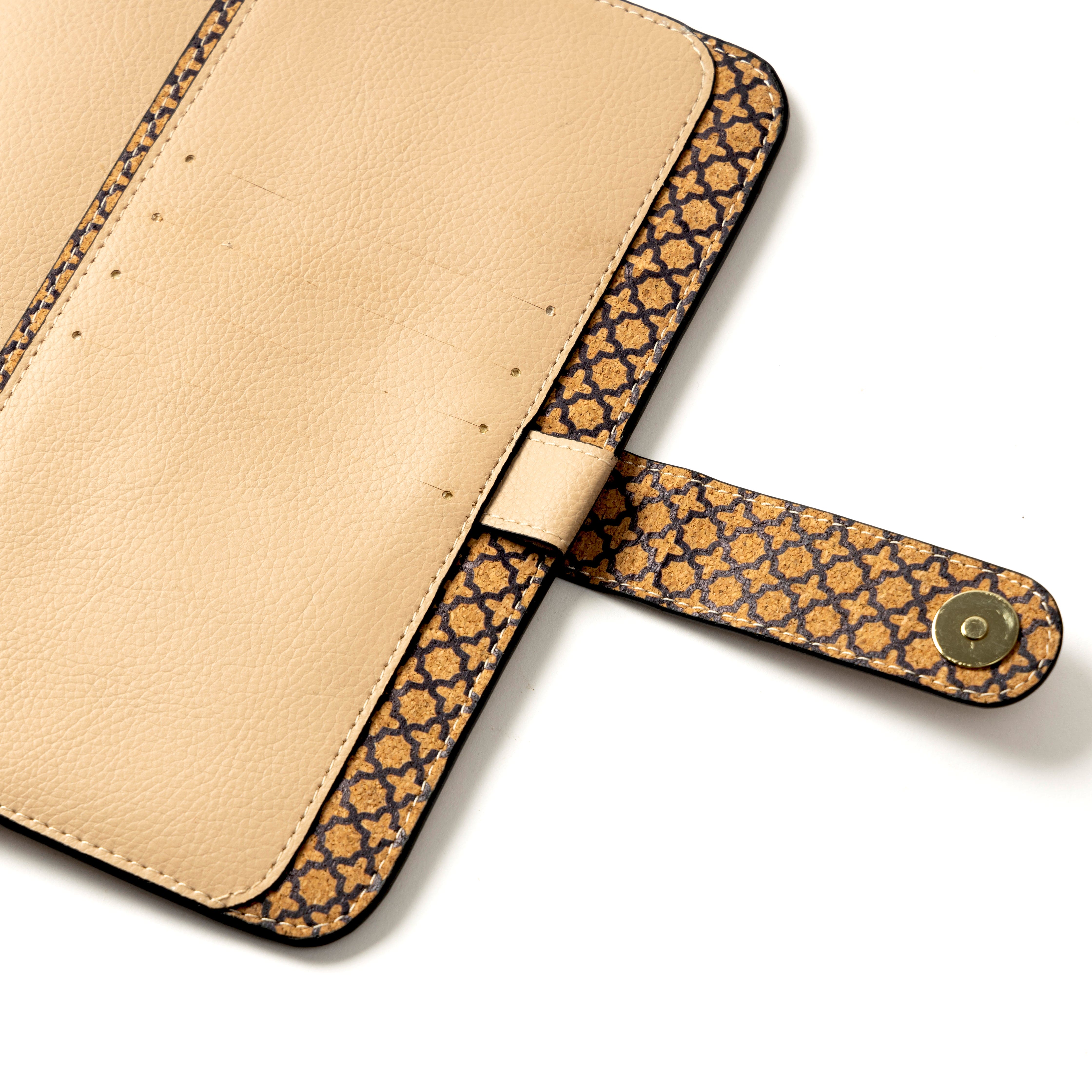Vegan Leather Diary & Pen Set - Almond