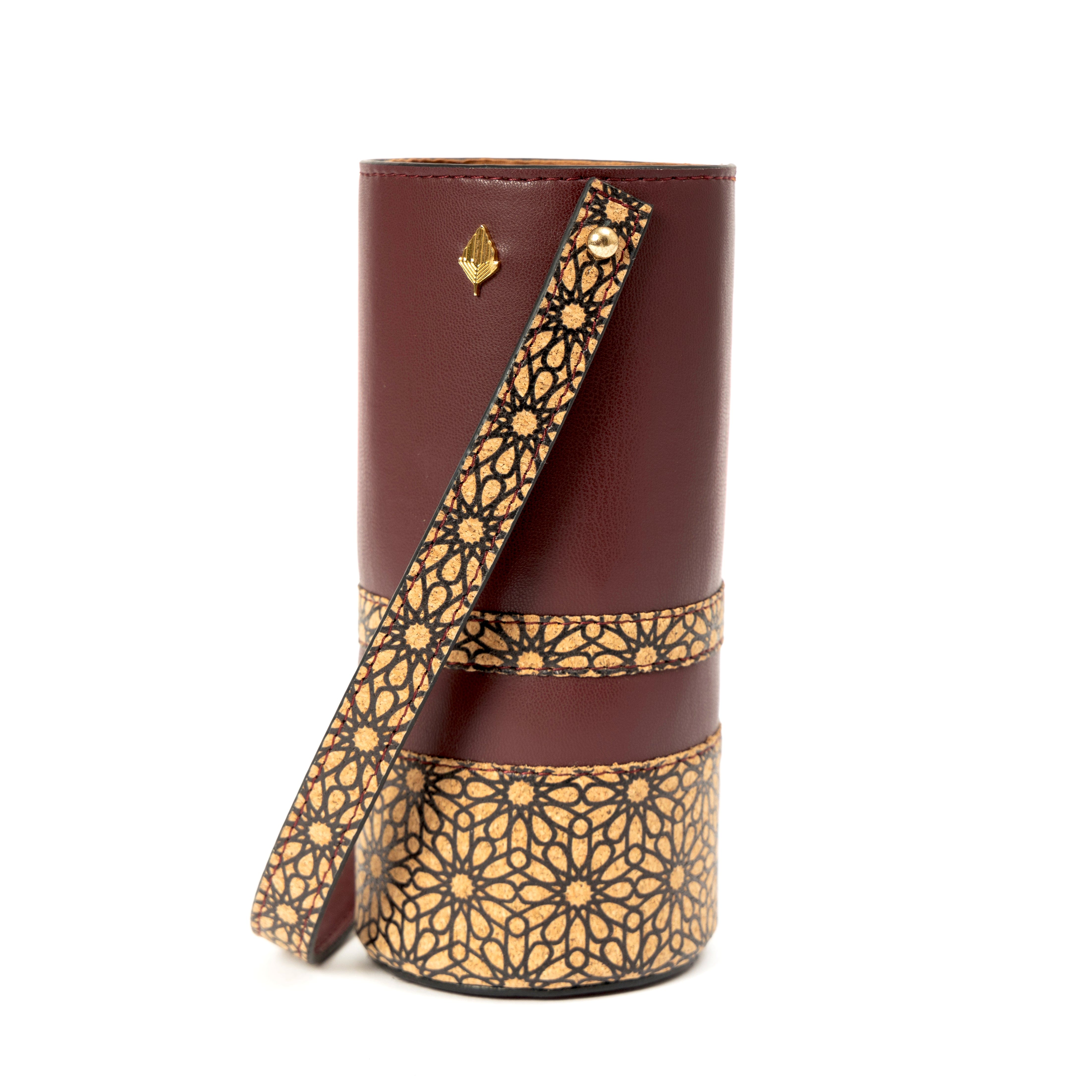 Rosa Wine Bottle Holder - Maroon