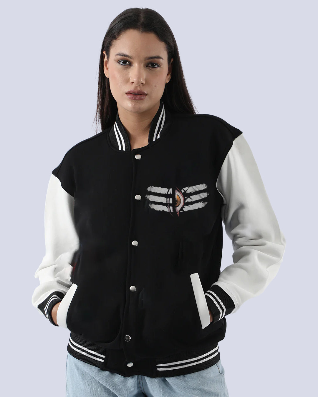 Women's Oversized Varsity Jacket - Shiv Tandav