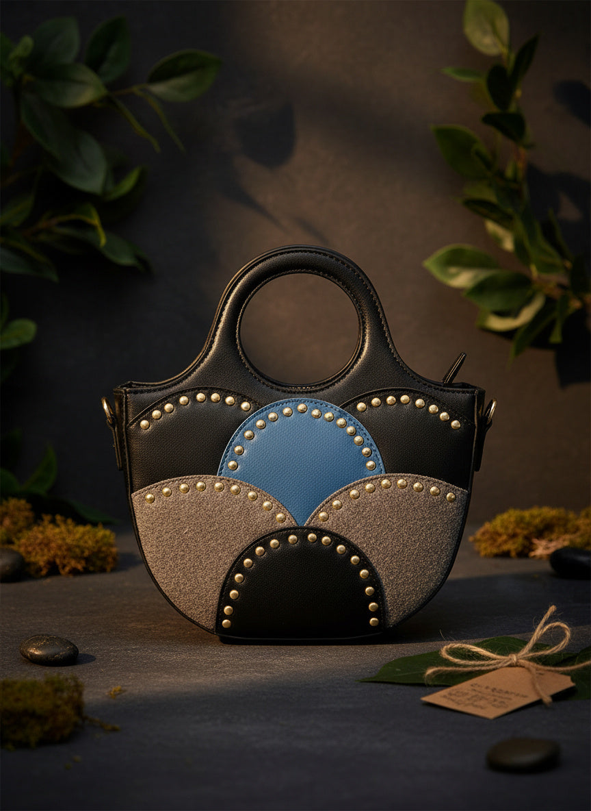 Savannah Vegan Leather Sling – Black