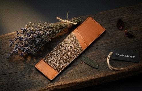 Plant Leather Pen Holder – Tan