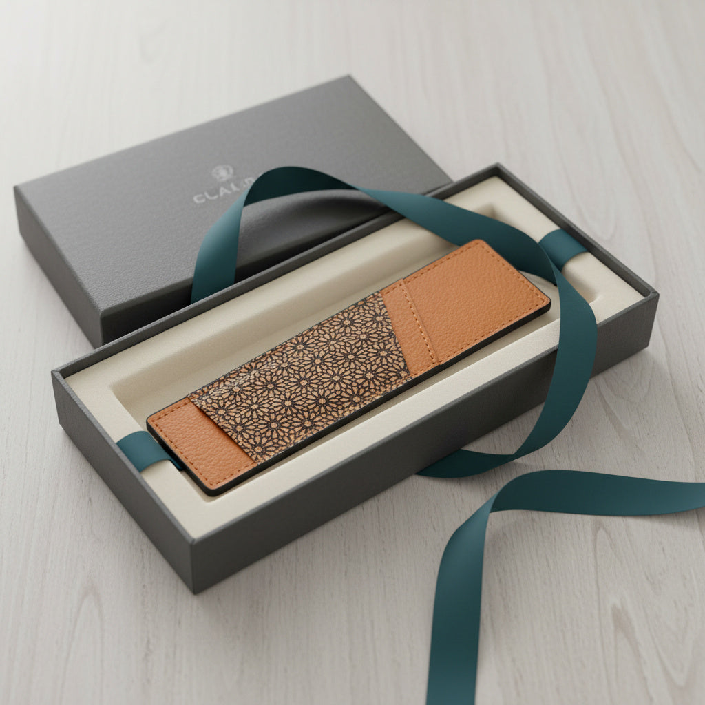 Plant Leather Pen Holder – Tan