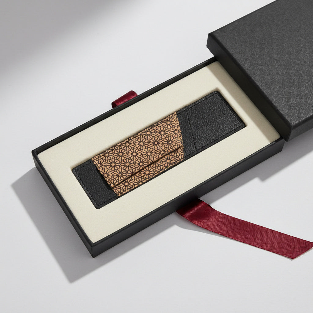 Plant Leather Pen Holder – Black