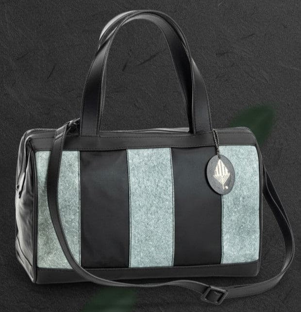 Chloris Vegan Leather Bowler Bag